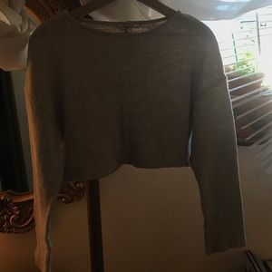 Cropped knitted Zara sweater